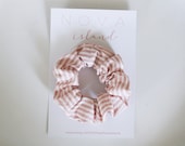 Pink striped scrunchie - JANIE